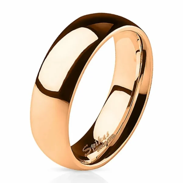 Ring schmal Rosegold aus Edelstahl Unisex