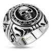 Ring Totenkopf Silber aus Edelstahl Herren