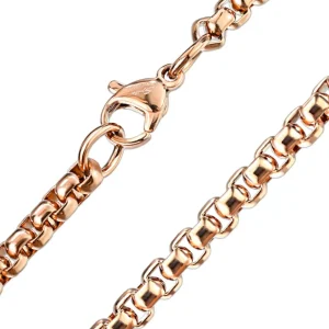 Venezianerkette Roségold 2,5 mm aus Edelstahl Unisex