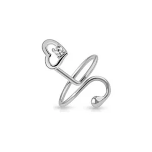 Zehenring Herz Silber aus Messing Unisex