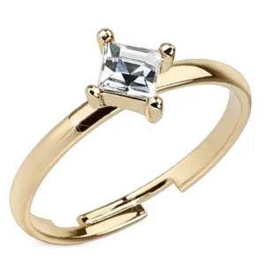 Zehenring Kristall Gold aus Messing Unisex